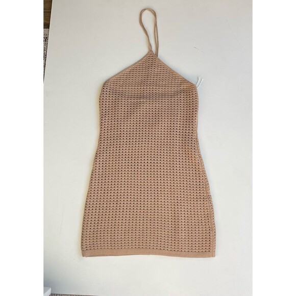 Reformation Martel knit halter dress large Beach Swim Cover Up - Picture 2 of 8